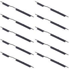 Per Samsung Galaxy A21s SM-A217 10 pezzi Pulsante di accensione + Pulsante di controllo volume (Nero)