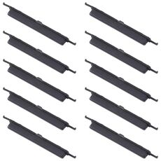 Per Samsung Galaxy A12 SM-A125 10 pezzi pulsante di accensione + pulsante di controllo volume (nero)