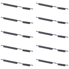 Per Samsung Galaxy A02s SM-A025 10 pezzi Pulsante di accensione + Pulsante di controllo volume (Nero)