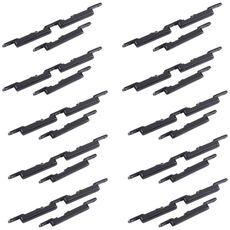 Per Samsung Galaxy M10s SM-M107 10 pezzi Pulsante di accensione + Pulsante di controllo volume (Nero)