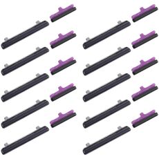 Per Samsung Galaxy S20+ SM-G985 10 pezzi Pulsante di accensione + Pulsante di controllo volume (Nero)