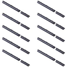 Per Samsung Galaxy A41 SM-A415 10 pezzi pulsante di accensione + pulsante di controllo volume (nero)