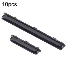 Per Samsung Galaxy A30 SM-A305 10 pezzi pulsante di accensione + pulsante di controllo volume (nero)