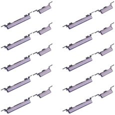Per Samsung Galaxy J2 2017 SM-J200 10 pezzi Pulsante di accensione + Pulsante di controllo volume (viola)