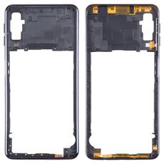 Per Samsung Galaxy A7 2018 SM-A750 Cornice con cornice centrale (nero)