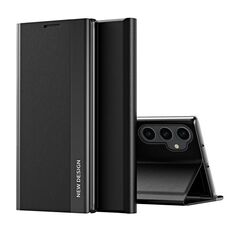Per Samsung Galaxy M34 5G Custodia per telefono in pelle ad adsorbimento elettrolitico laterale (nero grafite)