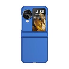 Per OPPO Find N3 Flip Custodia per PC Skin Feel a tre stadi con cerniera (blu)