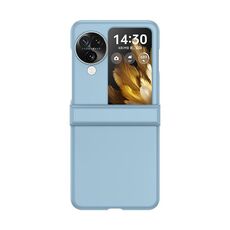 Per OPPO Find N3 Flip Custodia per PC Skin Feel a tre stadi con cerniera (blu cielo)
