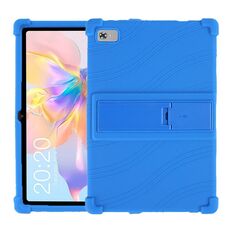 Per Teclast P40 HD Custodia protettiva per tablet in silicone antiurto con supporto (blu)