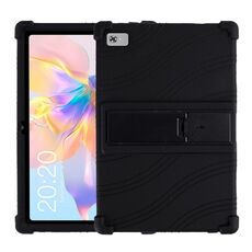 Per Teclast P40 HD Custodia protettiva per tablet in silicone antiurto con supporto (nero)