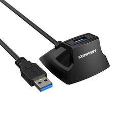 COMFAST CF-U318 Cavo prolunga USB 3.0 ad alta velocità da 1,2 m con base (nero)
