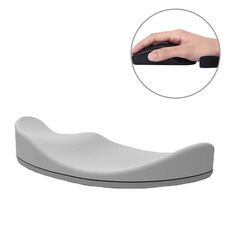 Supporto per polso in silicone Tappetino per mouse Poggiapolsi mobile Poggiamano per ufficio, specifiche: mano destra grigia
