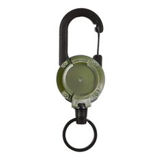 Portachiavi sportivo con fibbia retrattile per zaino da arrampicata flessibile (verde)