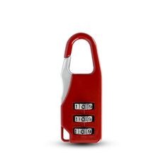 Zaino da viaggio per esterni Lucchetto per appendere password Lucchetto antifurto per valigia in lega di zinco(Rosso)