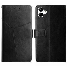 Per Samsung Galaxy A05 Custodia per cellulare in pelle con motivo a Y (nera)