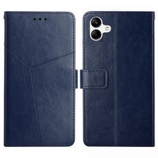 Per Samsung Galaxy A05 Custodia per cellulare in pelle con motivo a Y (blu)
