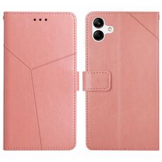 Per Samsung Galaxy A05 Custodia per cellulare in pelle con motivo a Y (rosa)