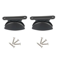 A8628 Kit di fermo semicircolare per portellone camper da 2 paia con viti (nero)