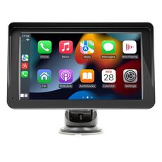 B5570 Lettore MP5 per auto stile parasole CarPlay wireless da 7 pollici, supporta l'interconnessione del telefono cellulare