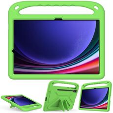 Per Samsung Galaxy Tab S9+ Custodia per tablet antiurto in EVA con supporto (verde)