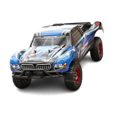 JJR / C Q39A 2.4G Motore fuoristrada RC con motore a spazzola di carbone per arrampicata a quattro ruote motrici ad alta velocità(Blu)