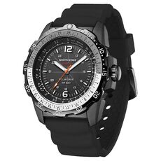 NORTH EDGE EVOQUE2 Orologio sportivo da esterno impermeabile con ricarica solare (nero)