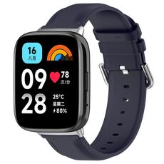 Cinturino di ricambio in pelle attiva per Redmi Watch 3 Lite / Watch 3 (blu navy)
