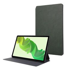 Custodia per tablet in pelle Crazy Horse semplice per Realme Pad 2 (verde)