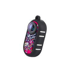 Per Insta360 GO 3 Sunnylife Custodia in silicone di raffreddamento Adesivi Skin Wrap Copriobiettivo con tracolla (Nero)
