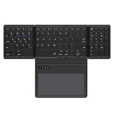 Tastiera Bluetooth wireless in pelle con tastiera universale portatile esterna multi-sistema Touch-Pad