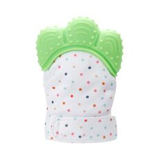 Guanti da dentizione per bambini, giocattoli per anello da dentizione in silicone anti-morso (verde)