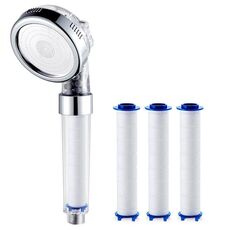 Filtro dell'acqua Soffione doccia Home PP Filtro in cotone Booster Palmare Lotus Flush, Colore: trasparente + 3 filtri