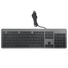 B035 Tastiera universale leggera da 104 tasti per computer cablata (grigia)