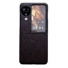 Per OPPO Find N3 Flip Custodia protettiva antiurto con glitter colorati sfumati (nero)