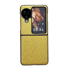 Per OPPO Find N3 Flip Custodia protettiva antiurto con glitter colorati sfumati (Oro)