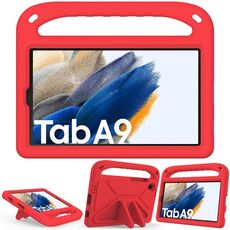 Custodia per tablet antiurto EVA con manico per Samsung Galaxy Tab A9 con supporto (rosso)