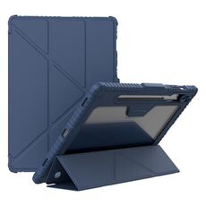 Custodia in pelle per tablet NILLKIN Bumper Pro Camshield per Samsung Galaxy Tab S9+ (blu)