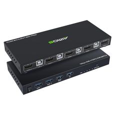 Switch KVM AIMOS AM-KVM401 4K 60Hz HDMI 4 ingressi 1 uscita
