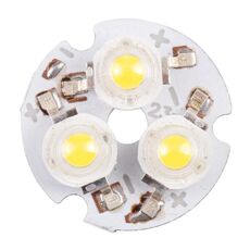 Lampada da soffitto con modulo 3W 3 LED Sorgente luminosa 23mm, DC9V (luce bianca calda)