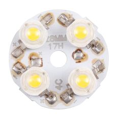 Lampada modulo 4W 4 LED Sorgente luminosa da soffitto 28mm, DC12V (luce bianca calda)