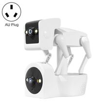 La telecamera WiFi ESCAM PT212 per cani robot con doppia lente da 4 MP supporta l'archiviazione su cloud/audio bidirezionale/visione notturna, specifica: spina AU