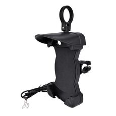Supporto per telefono cellulare antipioggia per parasole per moto, forma: supporto per manubrio di ricarica 18 W (QC3.0)