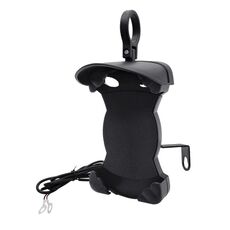 Supporto per cellulare antipioggia per parasole per moto, forma: supporto per specchio di ricarica 18W (QC3.0)
