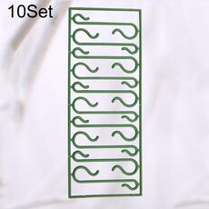 10 pezzi/set Decorazione per albero di Natale Gancio a S Forniture festive Accessori ausiliari in plastica