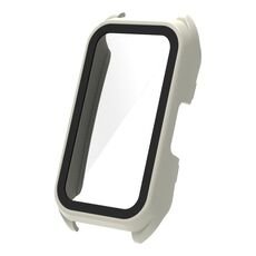 Per Keep Band B4 Custodia per orologio in pellicola temperata integrata per PC (bianca)