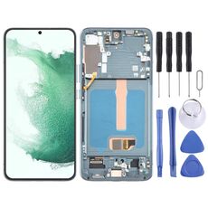 Per Samsung Galaxy S22+ 5G SM-S906B Display LCD OLED digitalizzatore assemblaggio completo con cornice (verde)