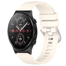 Per Huawei Watch GT2 Pro 22mm cinturino in silicone con fibbia argento lucido liquido (colore Starlight)