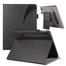 Custodia per tablet in pelle con ventosa per Samsung Galaxy Tab S9 Ultra / S8 Ultra (nera)