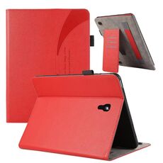 Custodia per tablet in pelle con ventosa per Samsung Galaxy Tab A 10.5 / T590 (rosso)