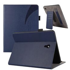 Custodia per tablet in pelle con ventosa per Samsung Galaxy Tab A 10.5 / T590 (blu scuro)